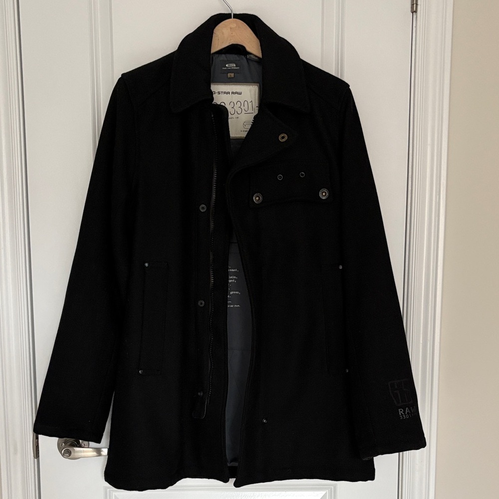 G-Star Men's Black Peacoat
